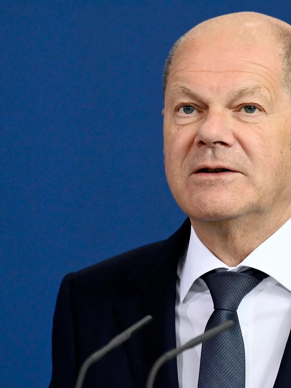  Olaf Scholz bei der Pressekonferenz von Bundeskanzler Scholz und dem Präsidenten der argentinischen Republik, Alberto ngel Fernandez nach dem gemeinsamen Gespräch im Bundeskanzleramt. Berlin, 11.05.2022 *** Olaf Scholz at the press conference of Chancellor Scholz and the President of the Argentine Republic, Alberto ngel Fernandez after the joint talks in the Federal Chancellery Berlin, 11 05 2022 Foto:xF.xKernx/xFuturexImage