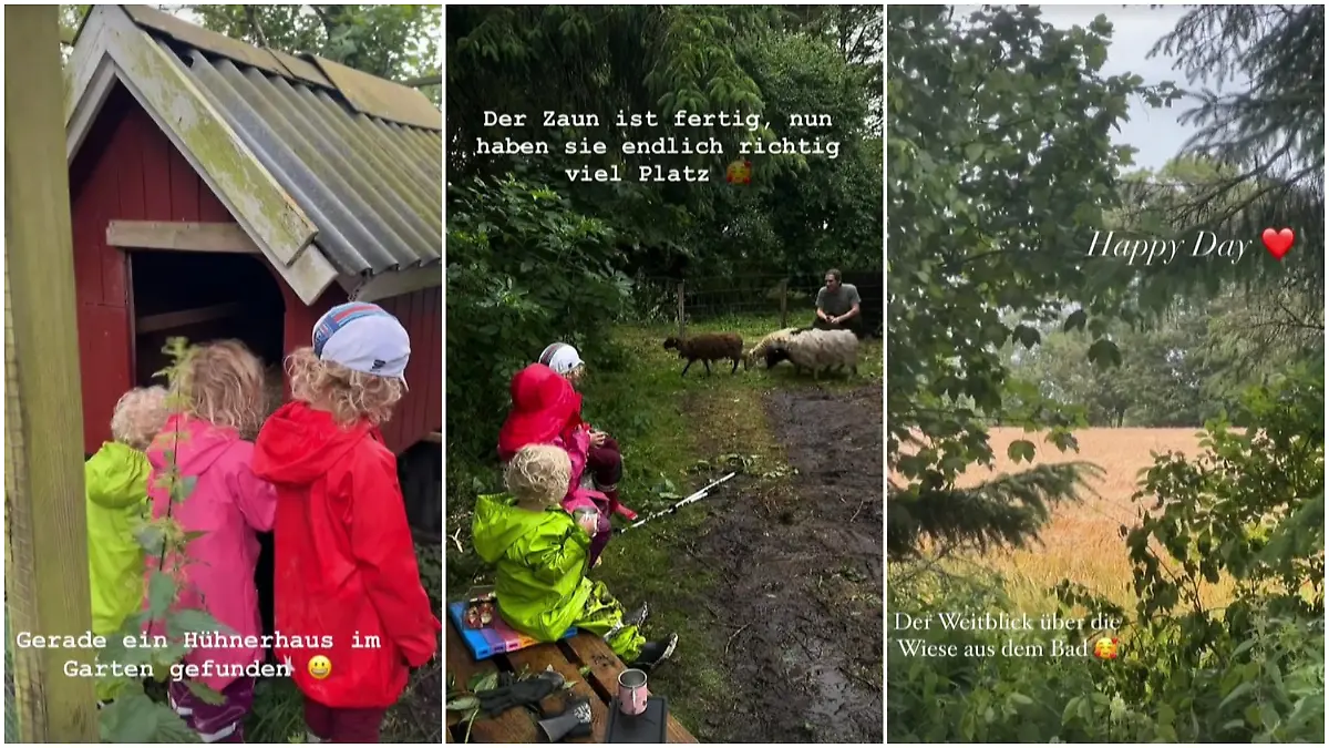 Das neue Leben der Kusmagks in Dänemark: mit Hühnern und Schafen