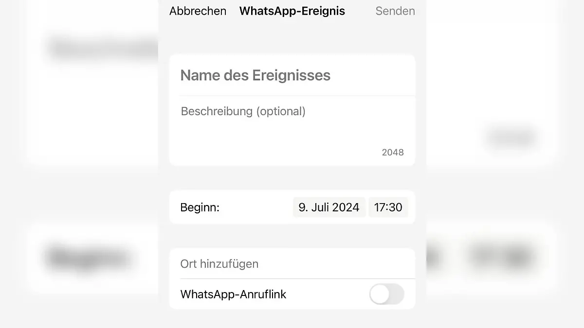 Ihr könnt Ereignisse anlegen und sogar nachträglich bearbeiten.