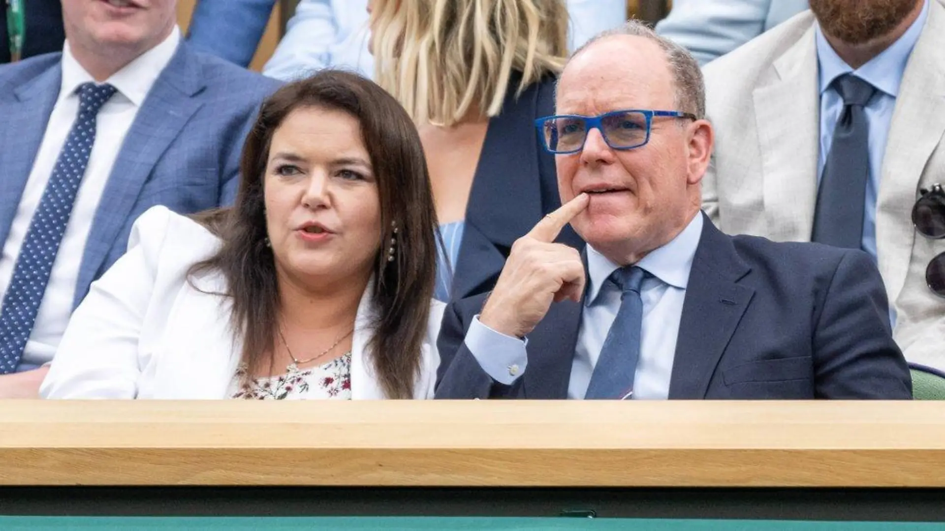 Royale Gäste: Fürst Albert besucht Wimbledon mit Familienmitglied