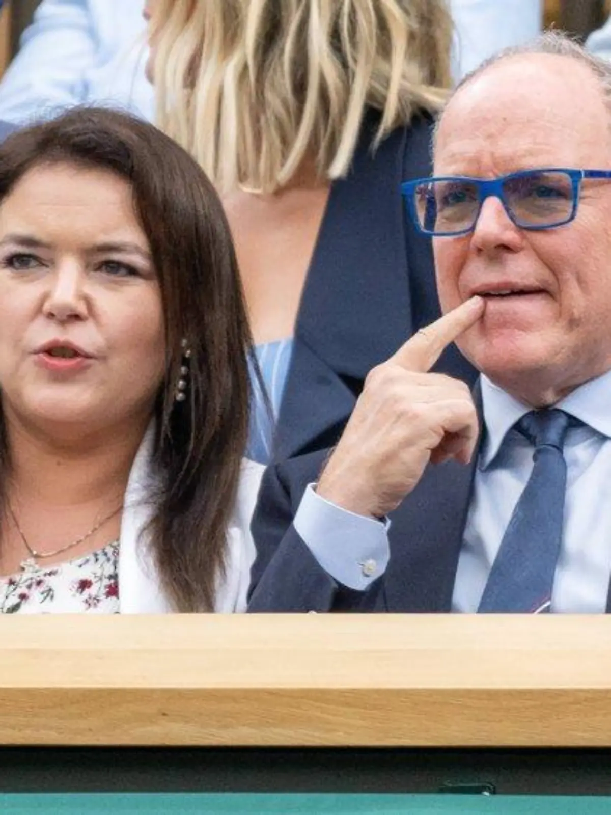 Royale Gäste: Fürst Albert besucht Wimbledon mit Familienmitglied
