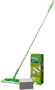 Swiffer-Set inklusive Bodenwischer und Boden-Staubtücher (acht Stück)