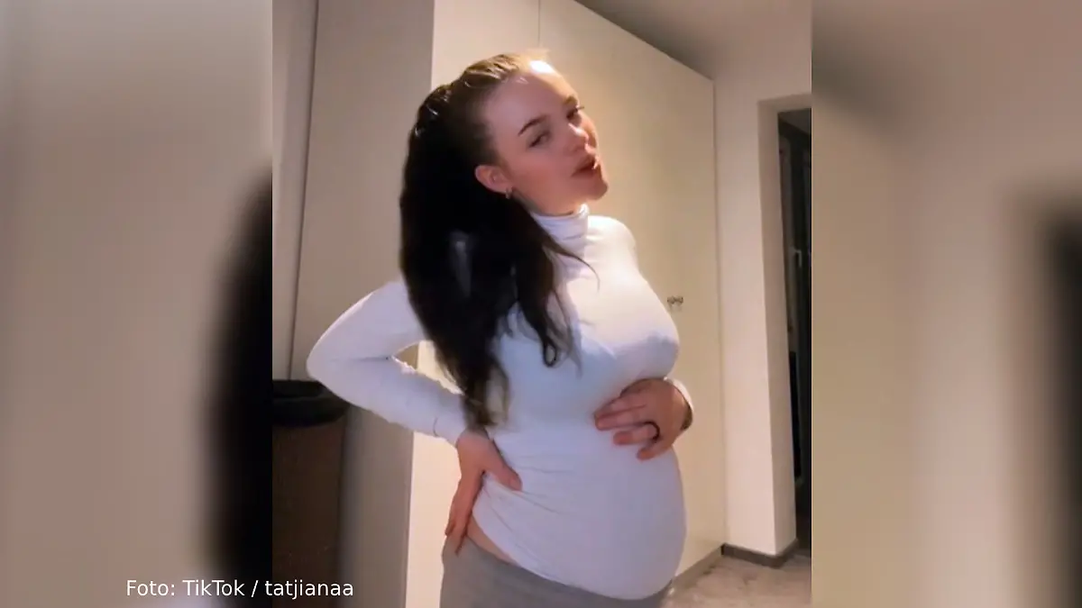 Tatjana K. postete viele Videos während ihrer Schwangerschaft 