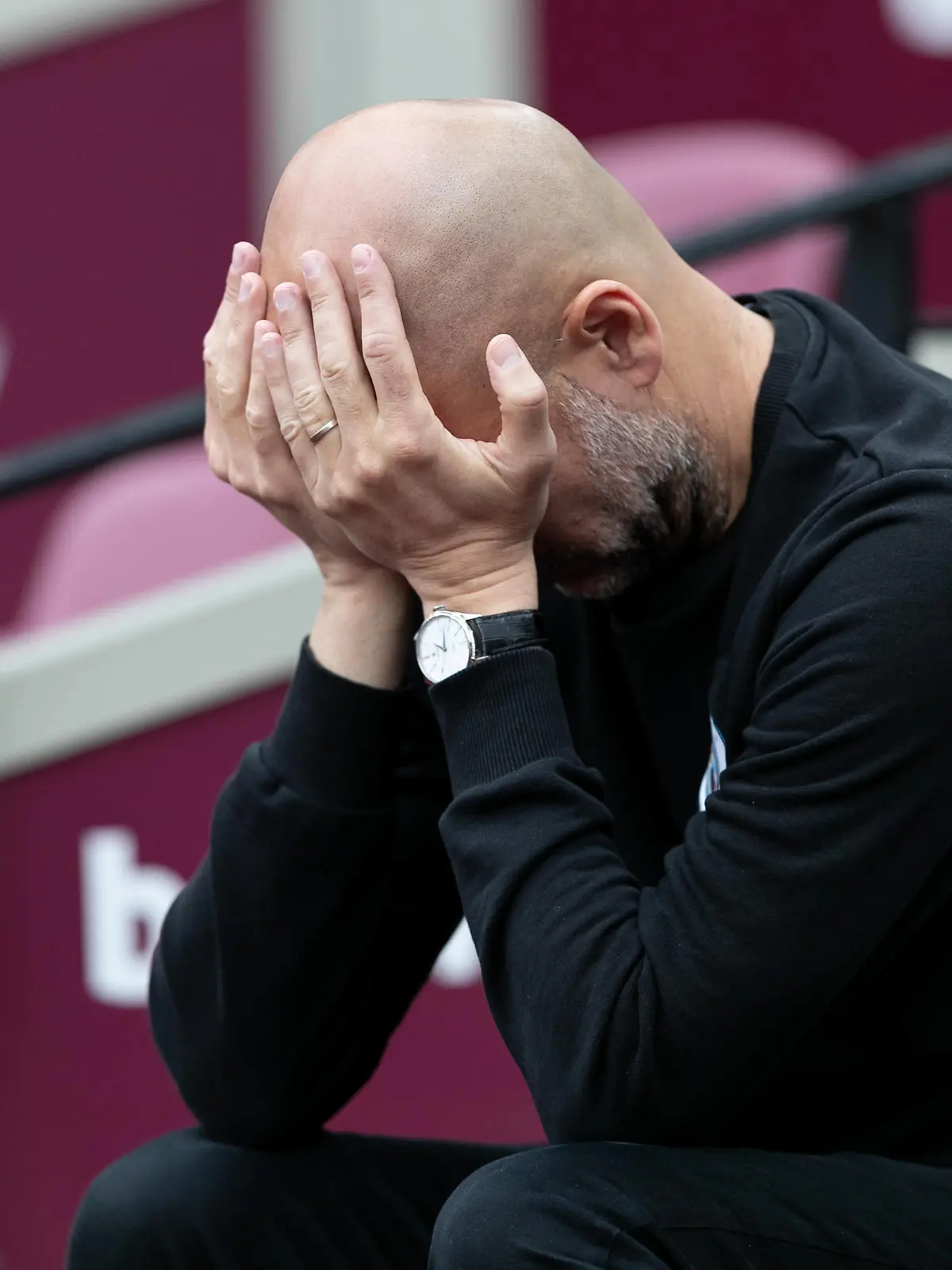 West Ham United v Manchester City - Premier League Josep Guardiola manager of Manchester City during the Premier League match between West Ham United and Manchester City at the London Stadium, Stratford on Sunday 15th May 2022. London PUBLICATIONxNOTxINxFRA Copyright: xMIxNewsx originalFilename:fletcher-westhamu220515_np7pg.jpg 