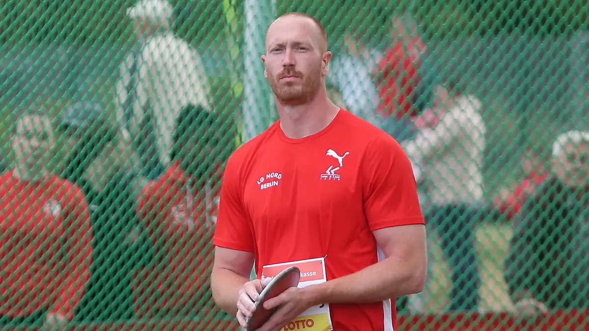deutscher Diskuswerfer Christoph Harting (LG Nord Berlin) beim 17. Schönebecker SoleCup am 02.06.2023