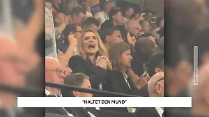 Adele und Ed Sheeran fiebern mit Herz und Seele dem spannenden Halbfinale im Dortmunder Stadion entgegen