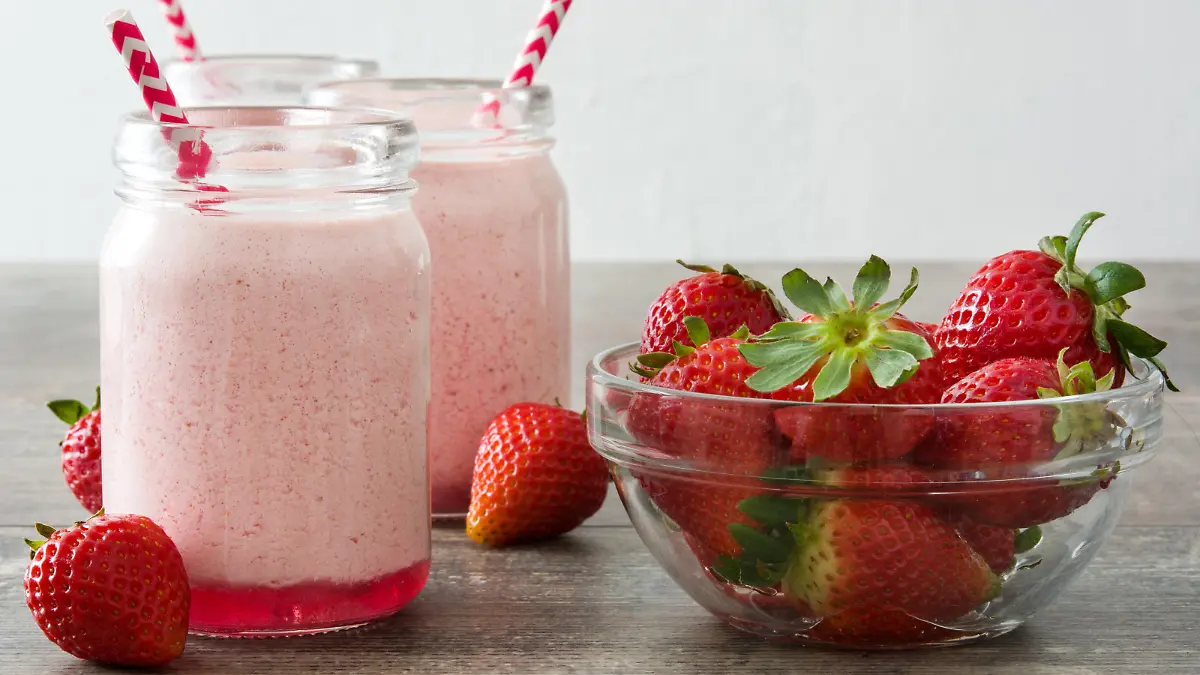 Strawberry smoothie.