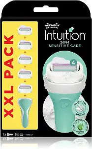 Intuition Sensitive Care Rasierer von Wilkinson (inklusive fünf Klingen)