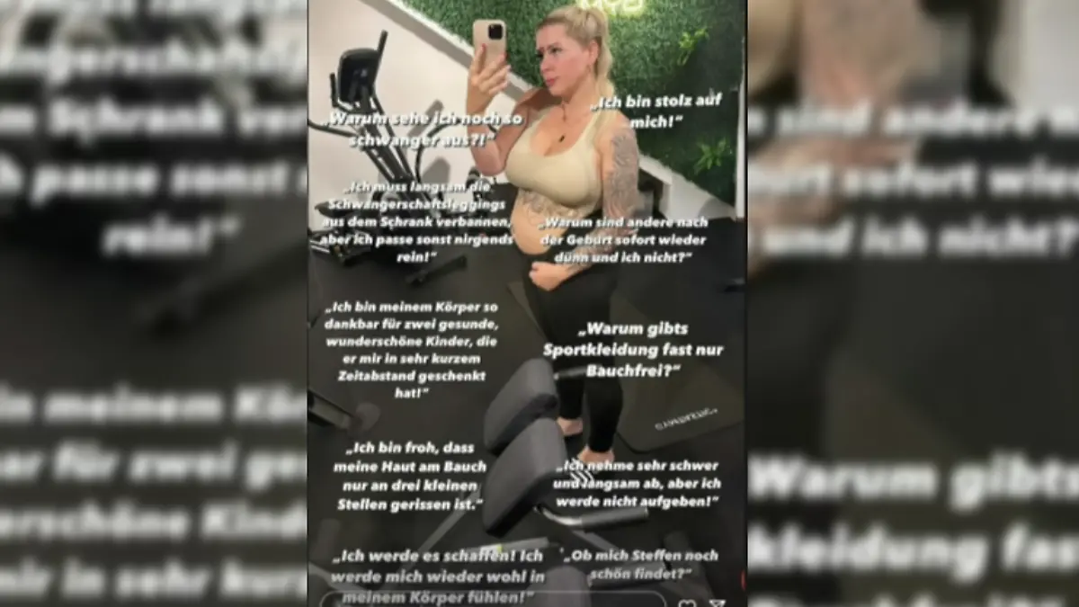 Jenny Frankhauser zeigt sich im Fitnessstudio