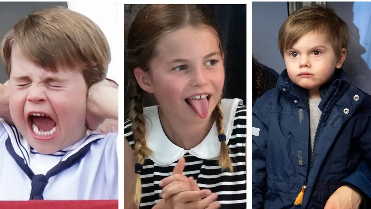 Prinz Louis, Prinzessin Charlotte und Prinz Oscar