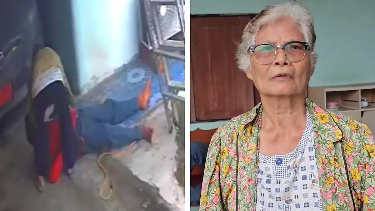 Elektroschock auf Leiter! Oma holt Mann zurück ins Leben