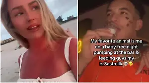 Lust auf ein Foto? Kitty verteilt Muttermilch im Club. Was ist hier los?!