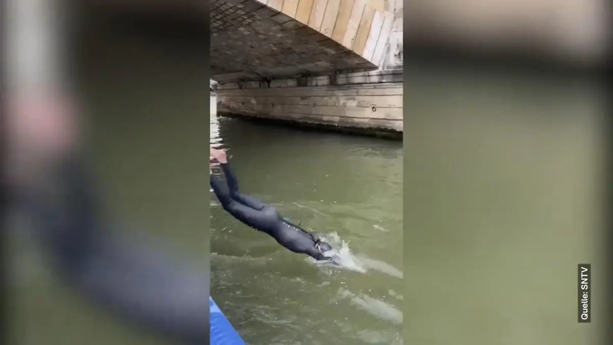 Frankreichs Ministerin springt in die Seine Streit um Wasserqualität vor Olympia