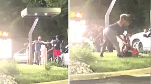 Streit im Autokino eskaliert, als Mann Essen bestellen will!