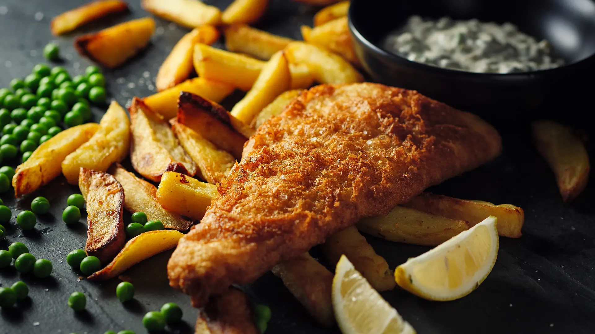 Fish and Chips aus England.