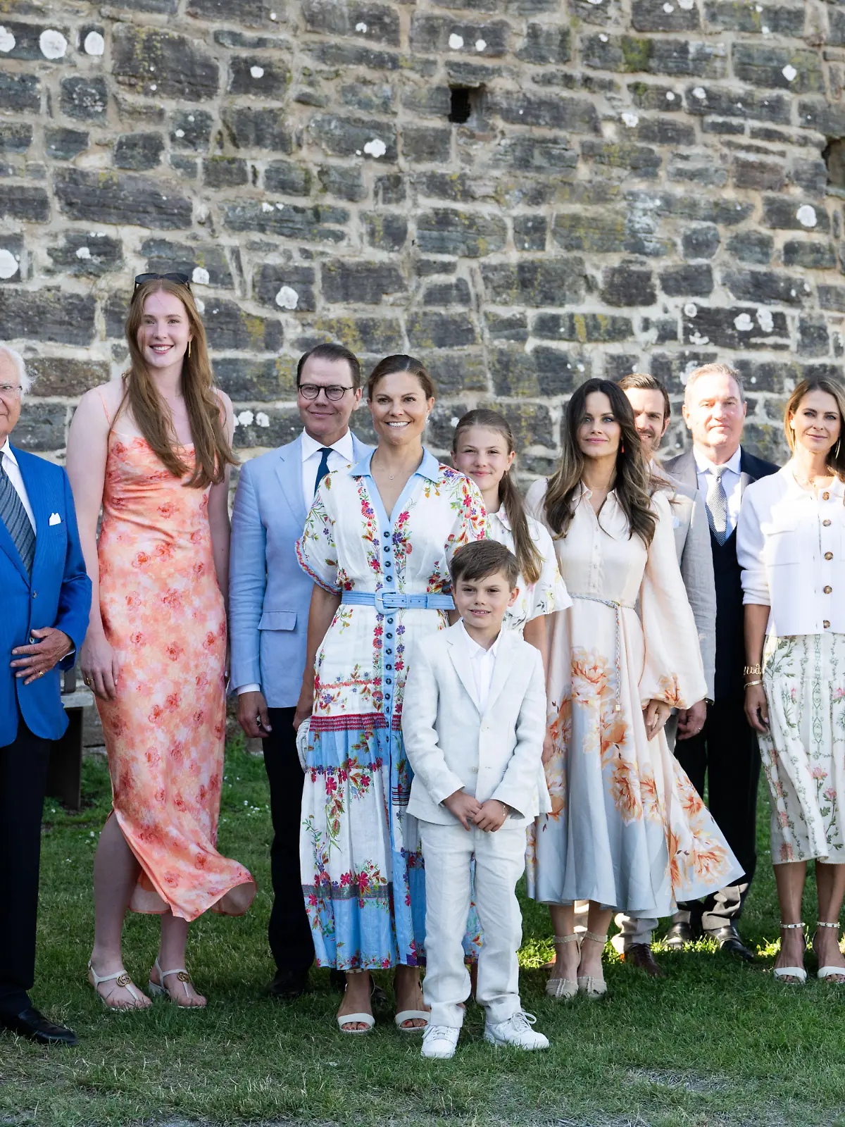 Die schwedische Königsfamilie feiert den 47. Geburtstag von Prinzessin Victoria auf Schloss Solliden.