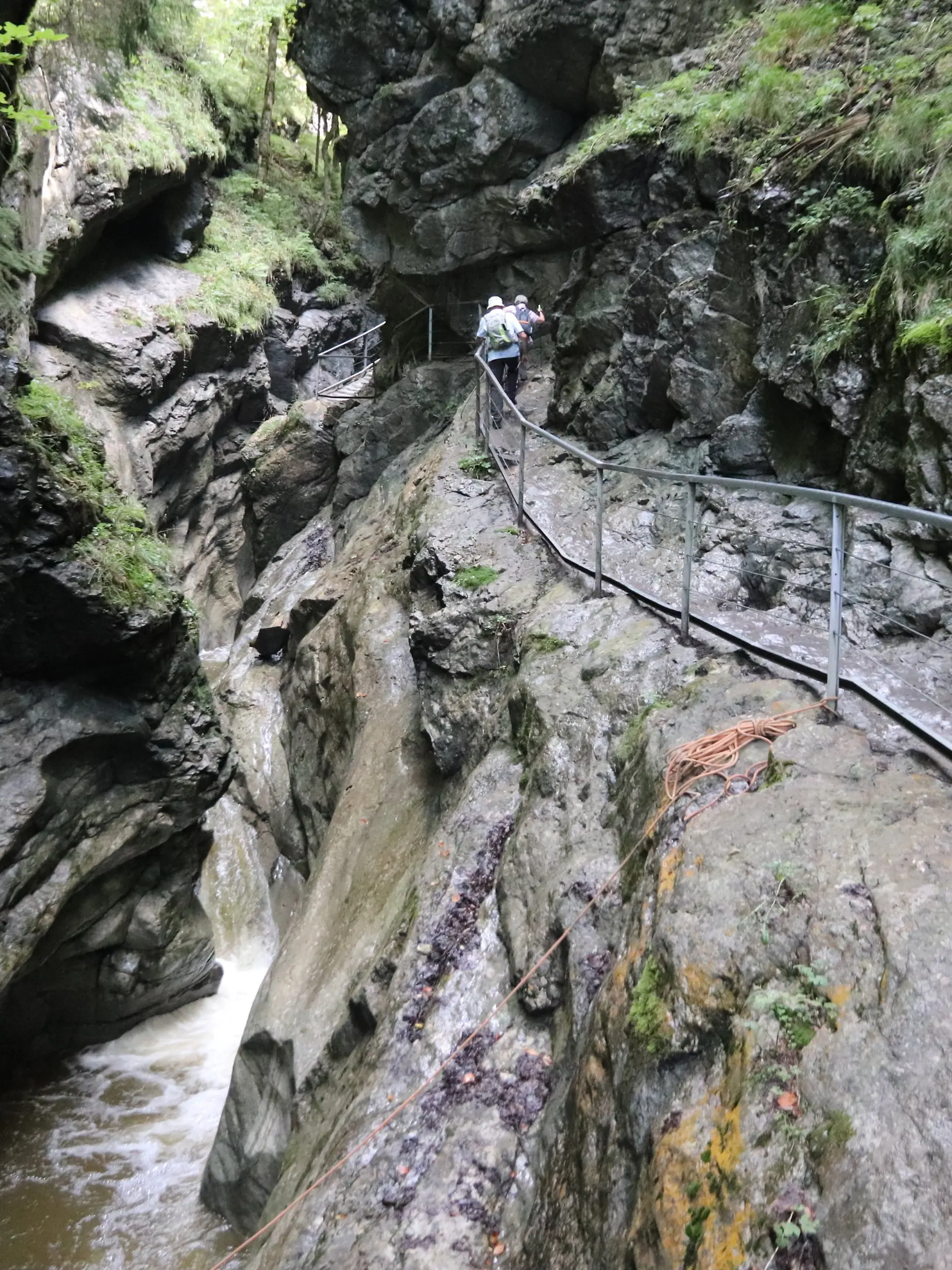 Eine Schlucht.