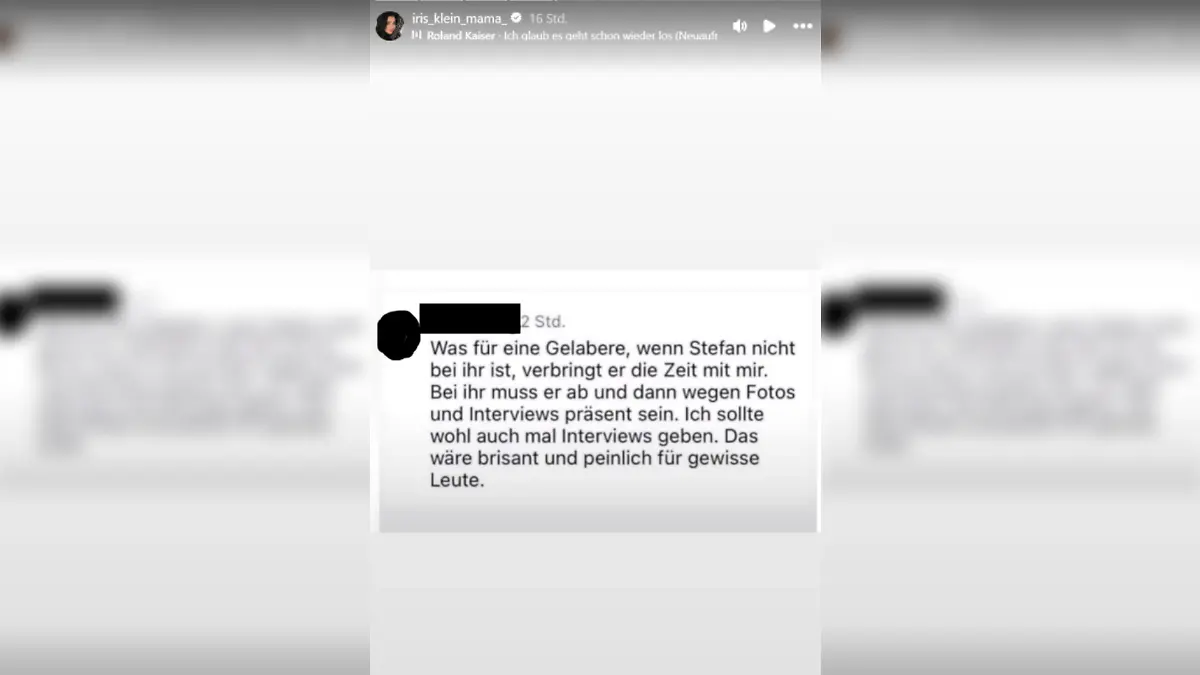 Iris Klein Hater Kommentar
