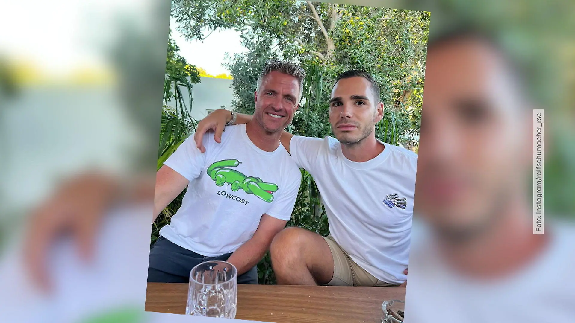 Ist da nach zwei Jahren vielleicht doch schon mehr? Ralf Schumacher und Freund Ètienne