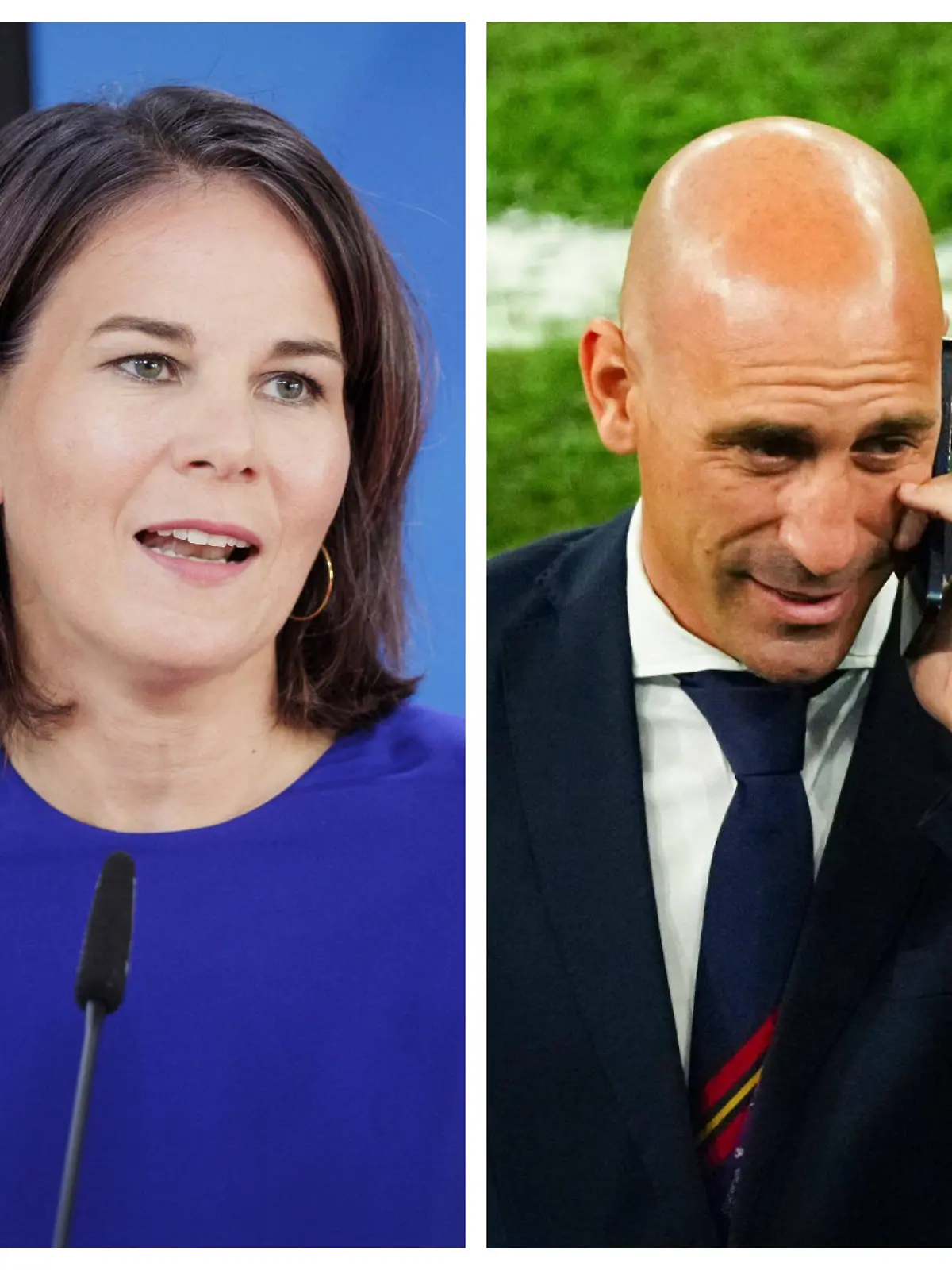 Annalena Baerbock übt scharfe Kritik an Spaniens Verbandboss Luis Rubiales.