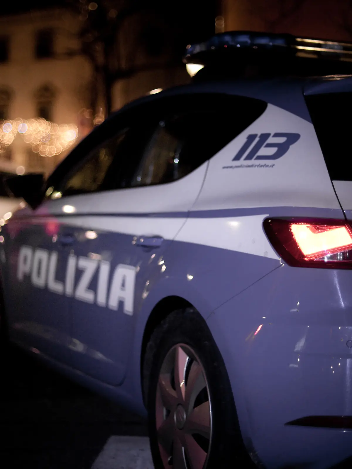 Padua, Italy - December 30, 2019 Italian Police in Padua during security activity.