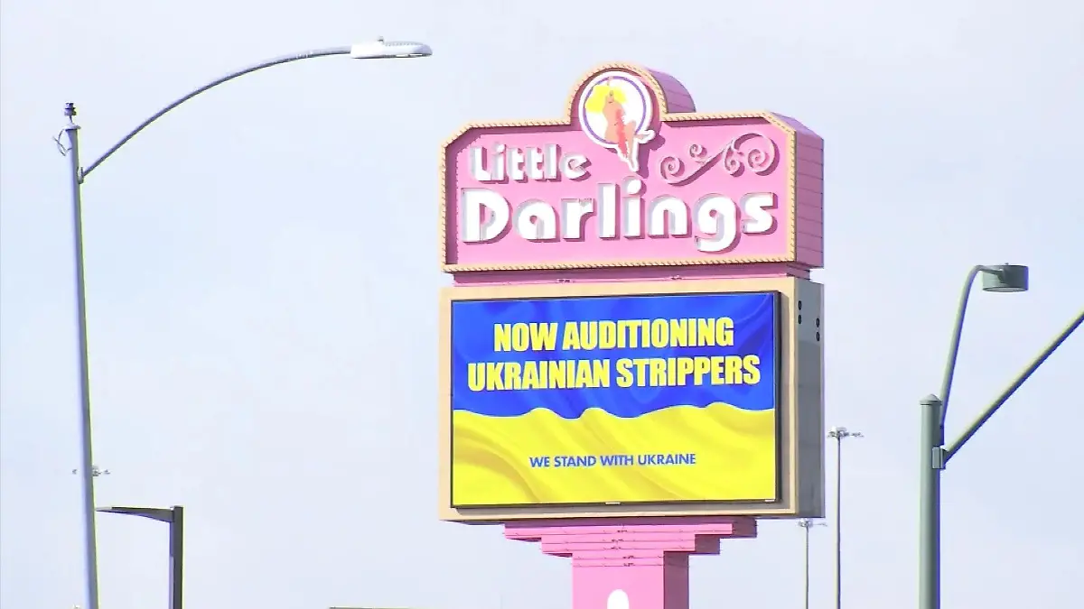 Stripclub in Las Vegas wirbt für ukrainische Tänzerinnen
