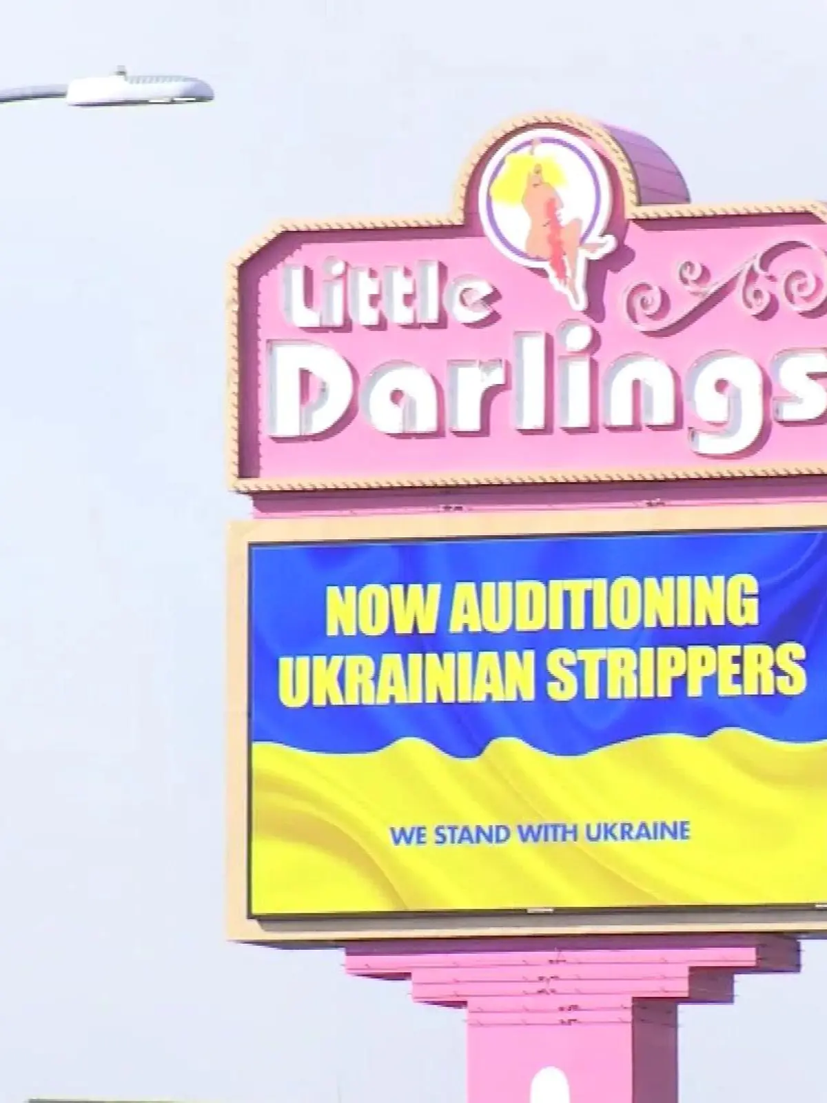 Stripclub in Las Vegas wirbt für ukrainische Tänzerinnen