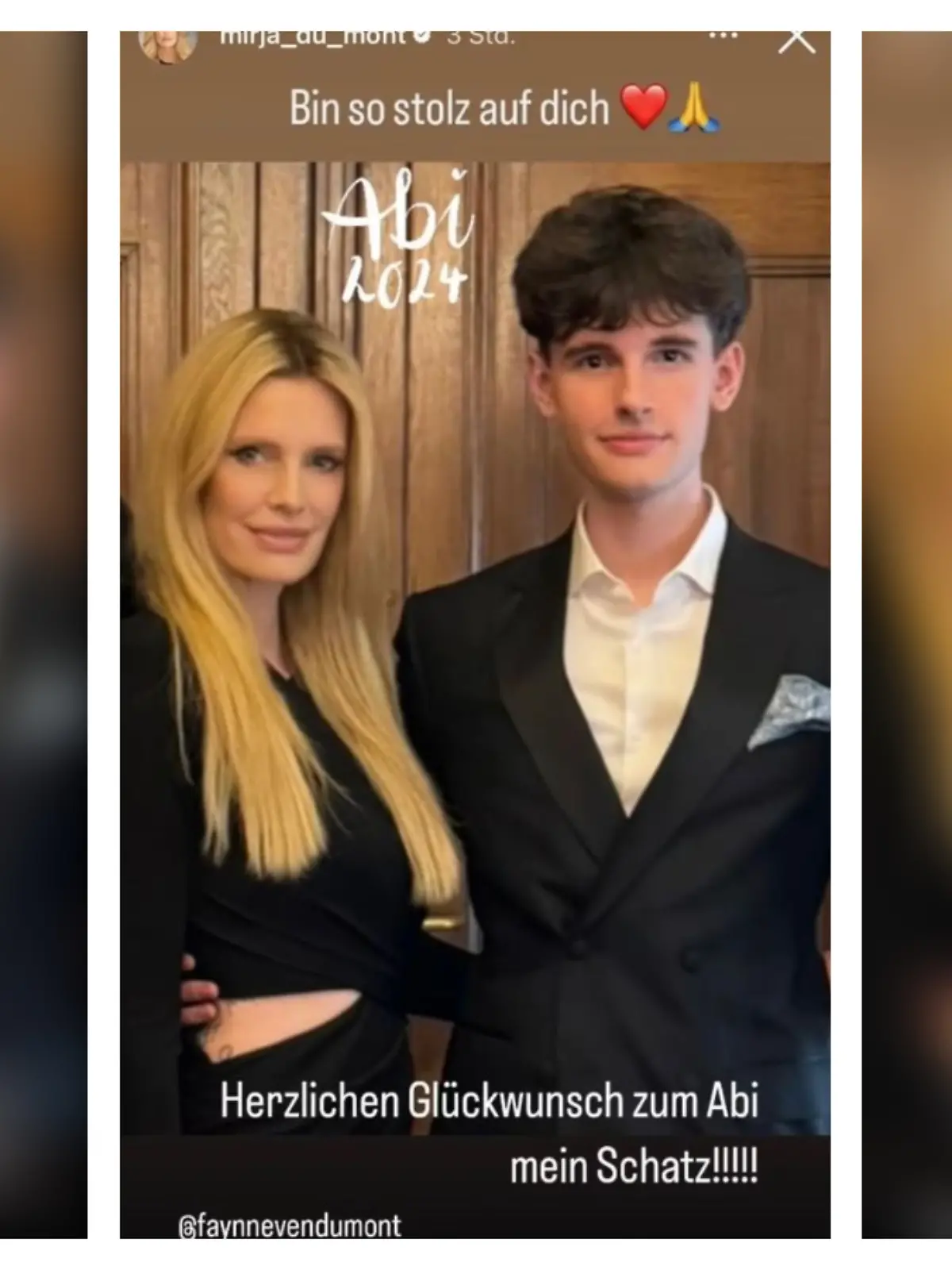 Mirja du Mont mit ihrem Sohn