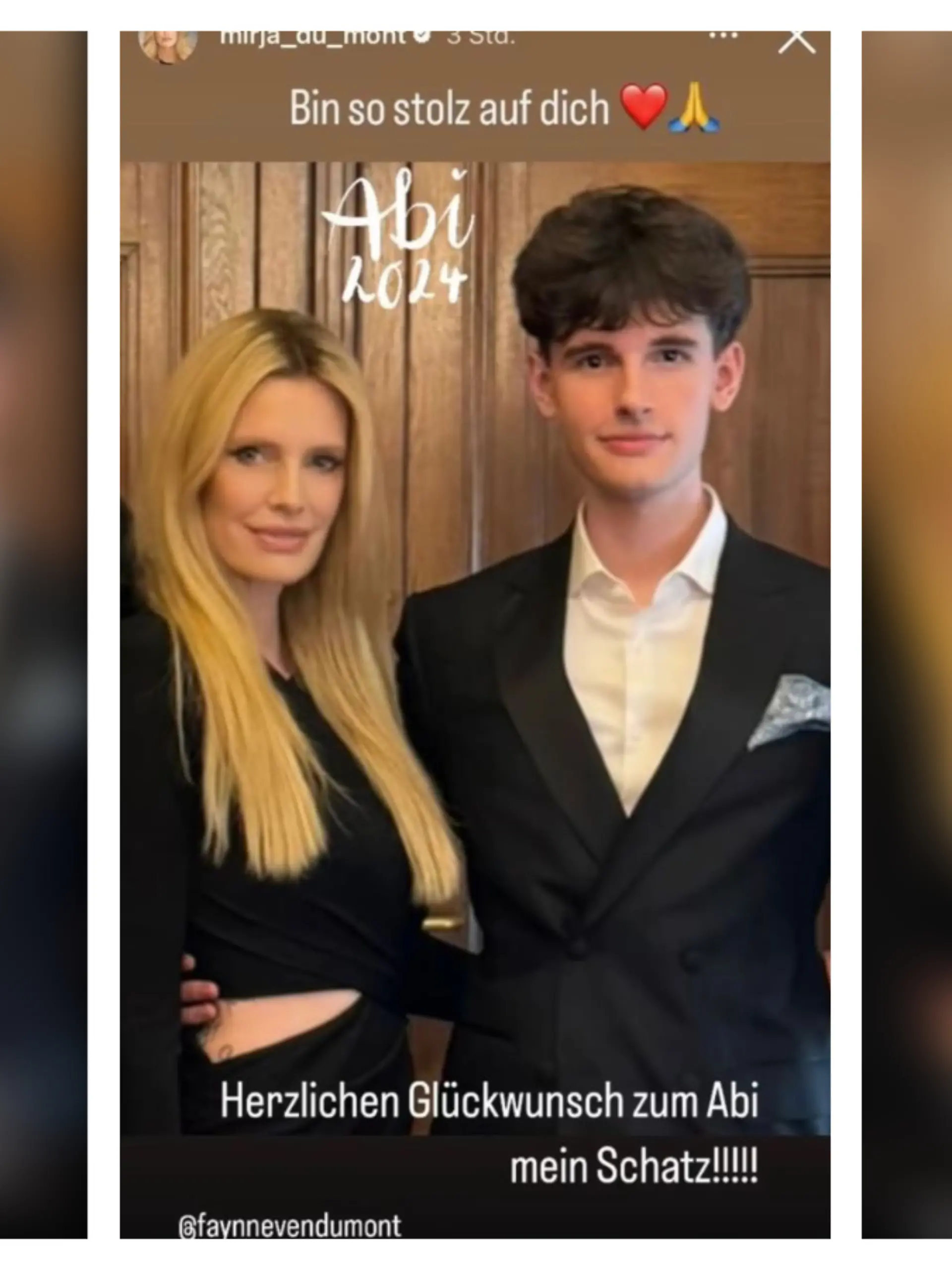 Mirja du Mont mit ihrem Sohn