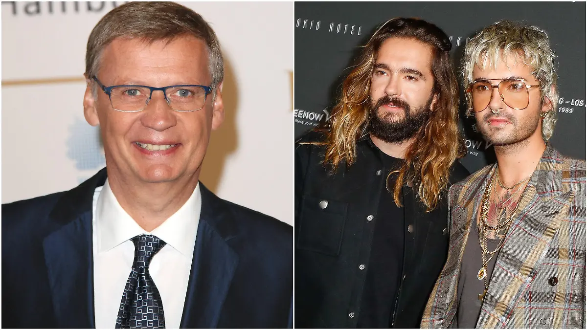 Günther Jauch mag lächeln - aber oho! Bill und Tom Kaulitz sollen das nun zu spüren bekommen haben.