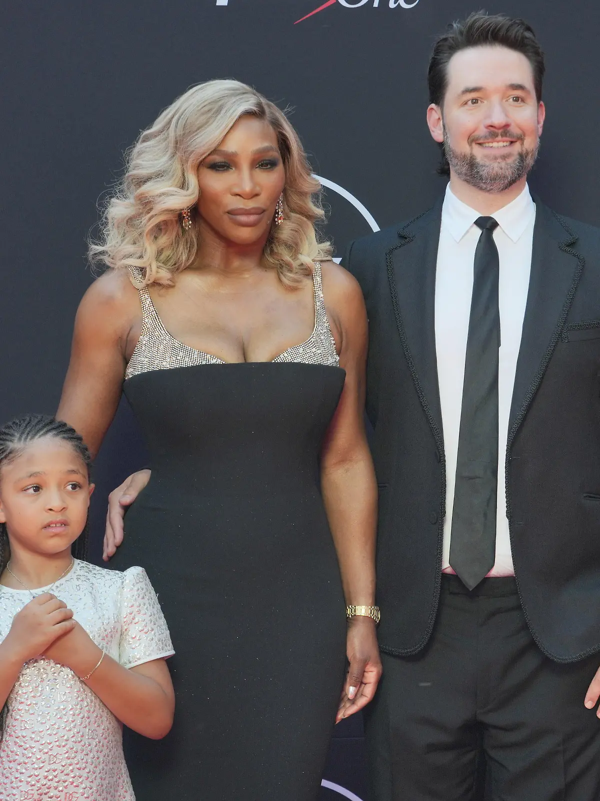 (L-R) Olympia Ohanian Jr, Serena Williams and Alexis Ohanian at The 2024 ESPYS held at the Dolby Theatre in Hollywood, CA on Thursday, ?July 11, 2024.