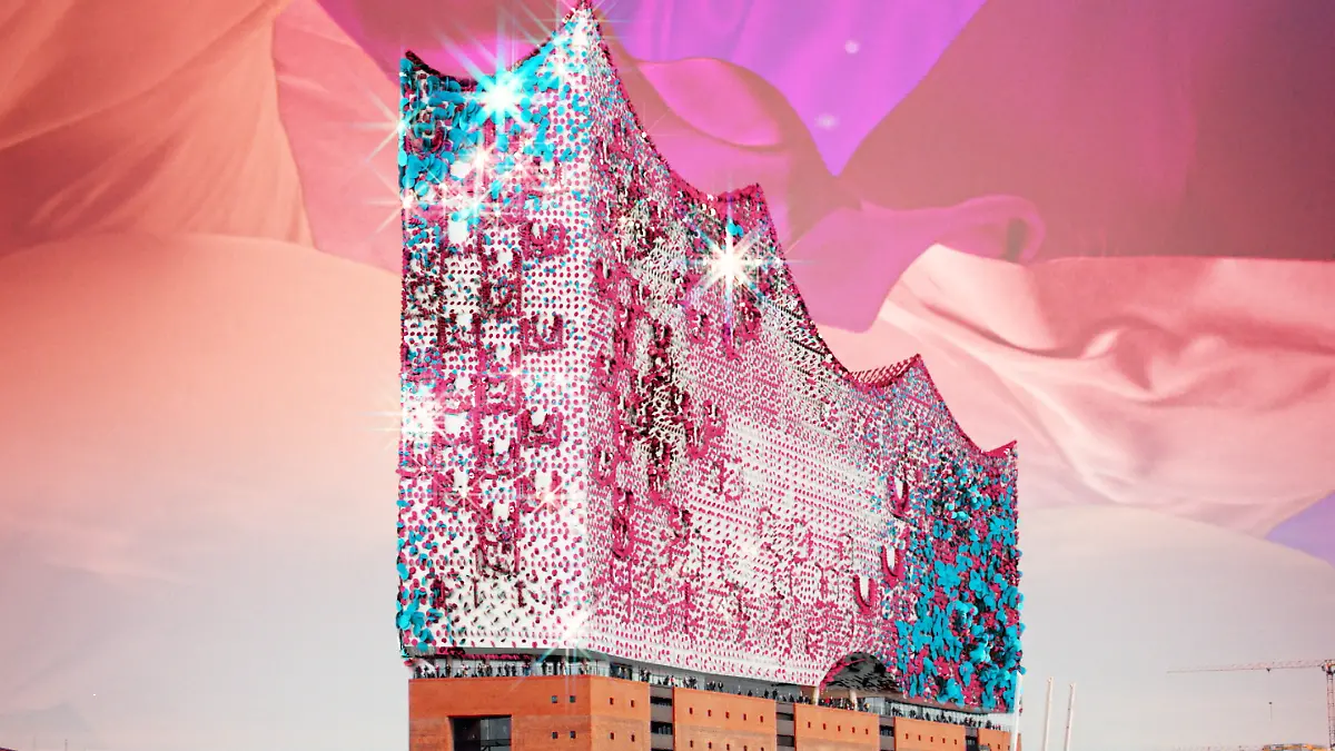 Die Elbphilharmonie begrüßt Taylor Swift.