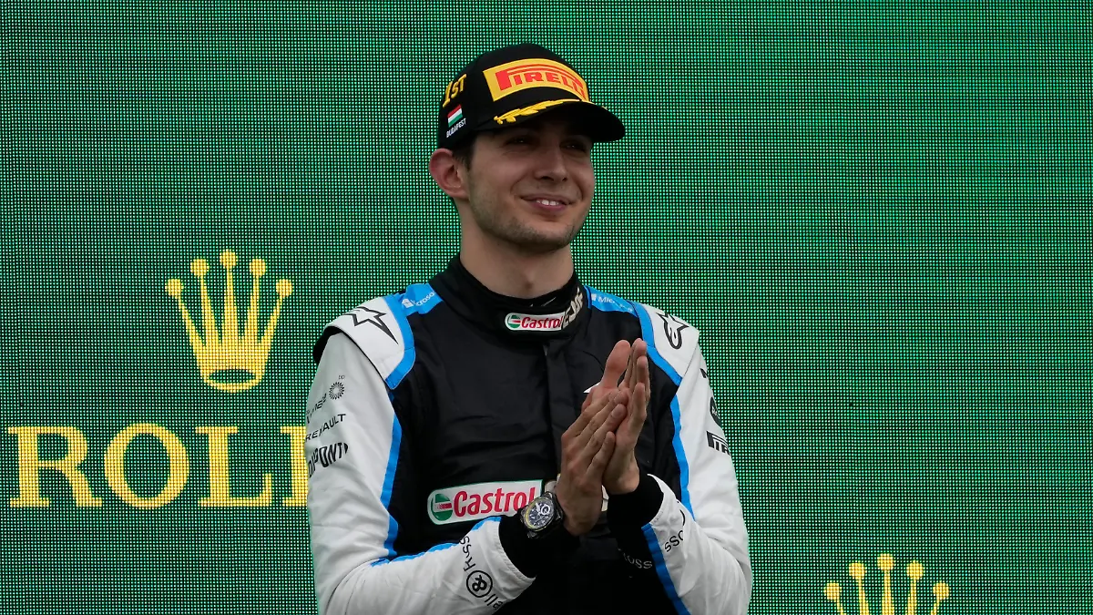 Esteban Ocon feiert 2021 in Ungarn seinen bislang einzigen Formel-1-Sieg.