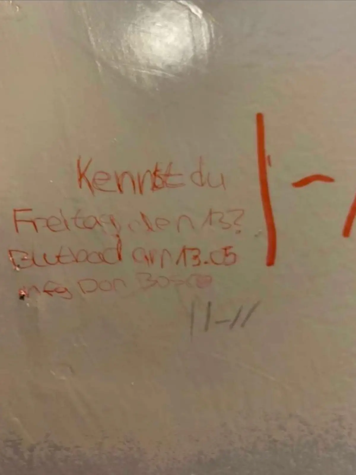 Verdächtige Kritzelei in Essen