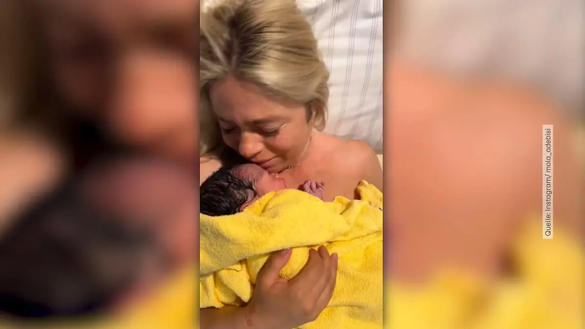 Mola und Adelina Adebisi sind Eltern geworden