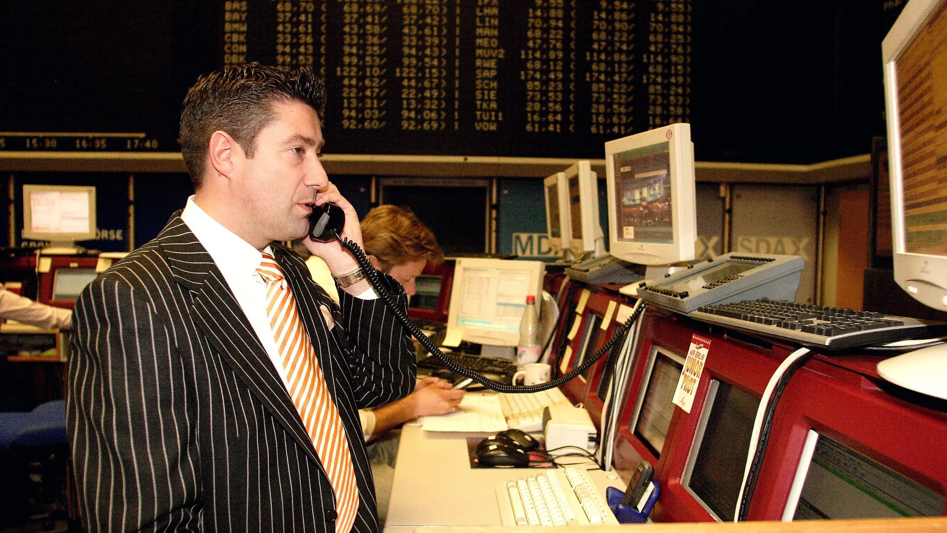 Joachim Llambi auf dem Börsenparkett der Frankfurter Börse 2006