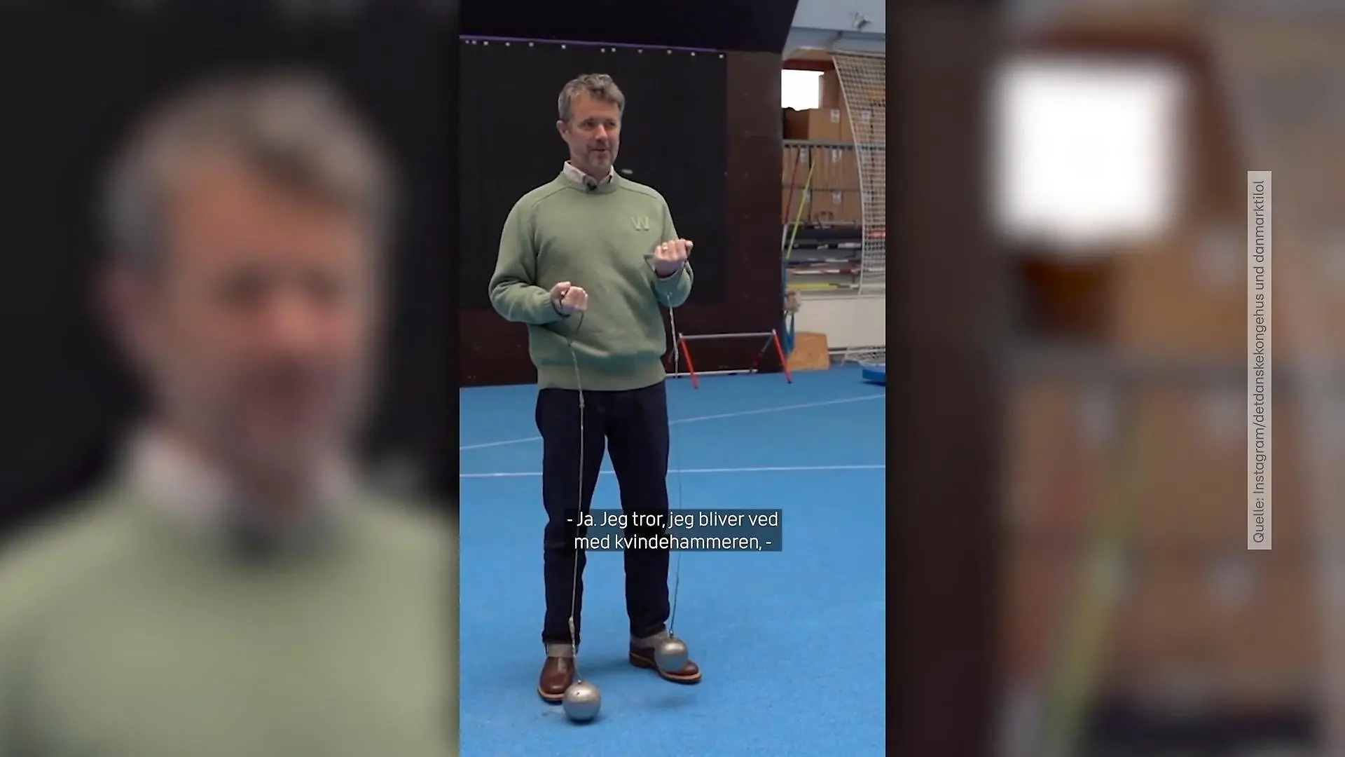 So sehen wir König Frederik von Dänemark selten Royales Training