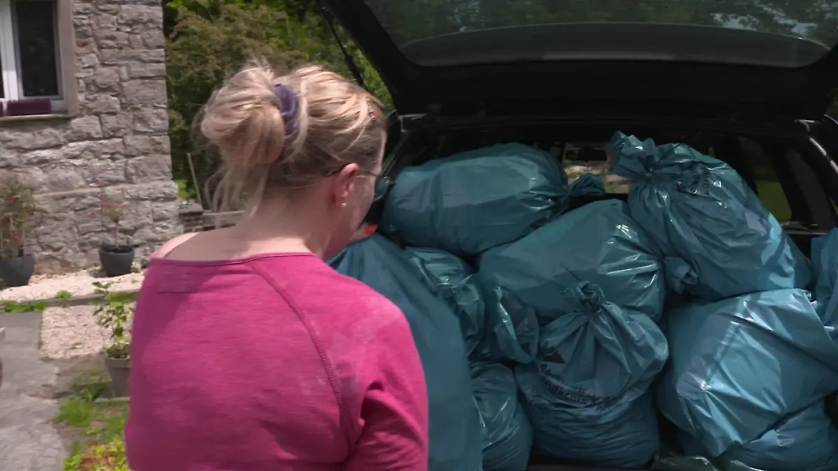 Nadine Santos muss ihren Müll alle zwei Wochen selbst wegfahren.