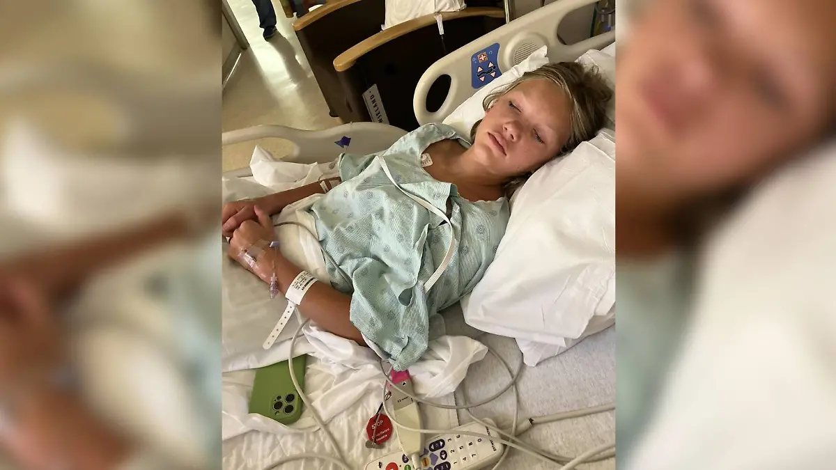Nach einem harmlosen Sommertag am See musste Kelci Smith-Anthony ins Krankenhaus gebracht werden.