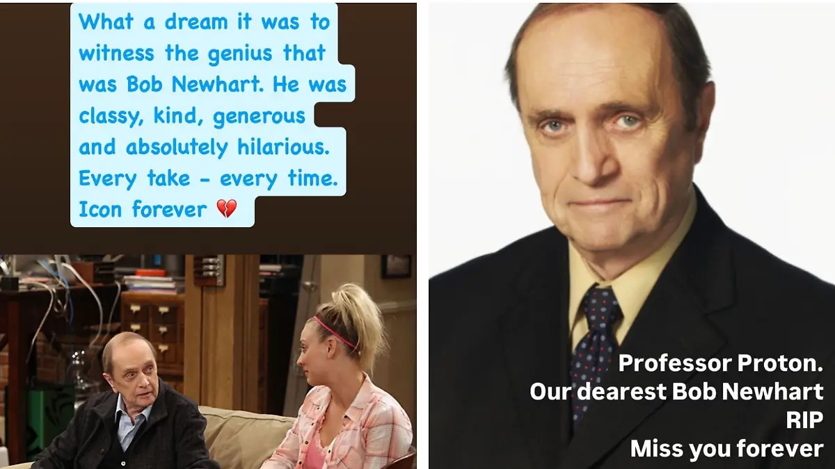 Kaley Cuoco und Kunal Nayyar trauern um Bob Newhart