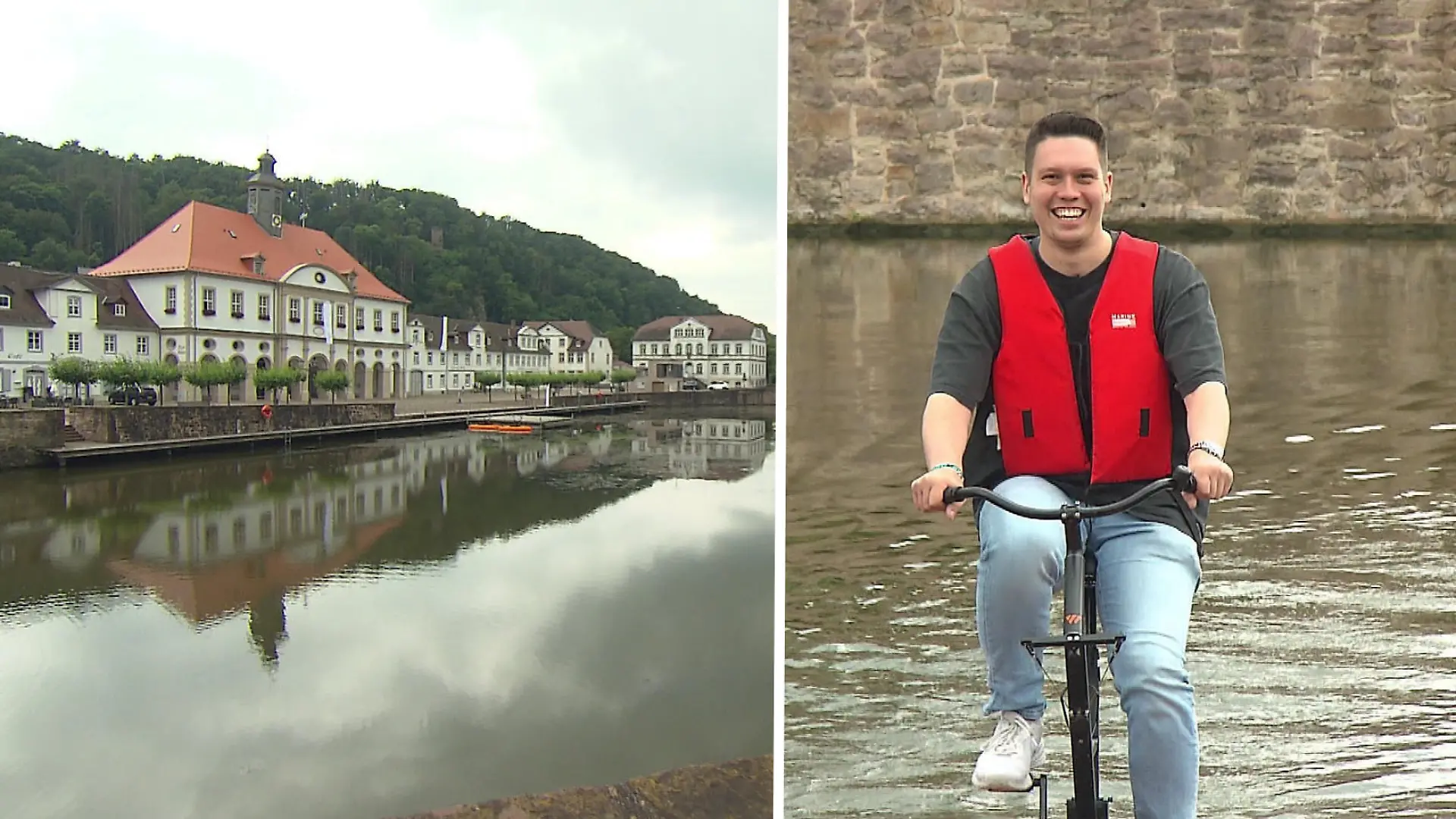 Reporter Fabian unterwegs in Bad Karlshafen Zuhause in Hessen
