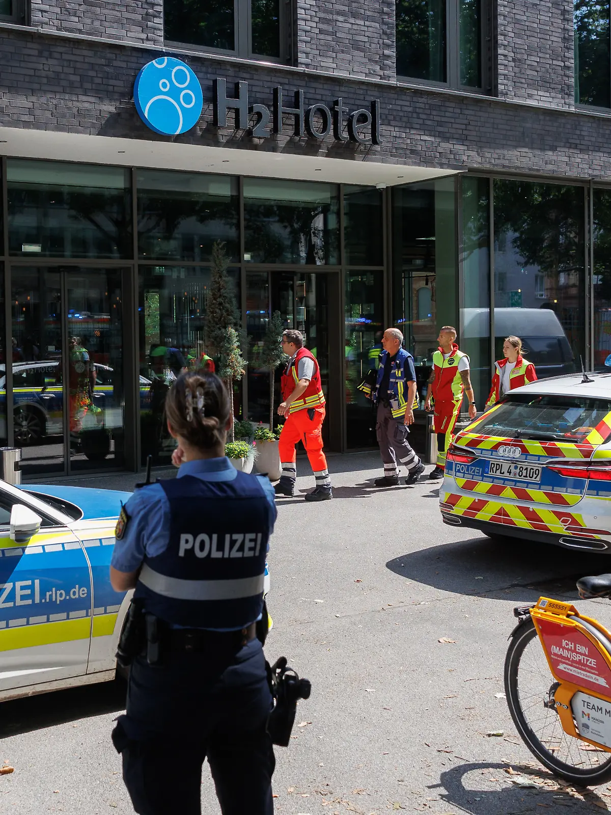 Polizeieinsatz in H2-Hotel in Mainz
