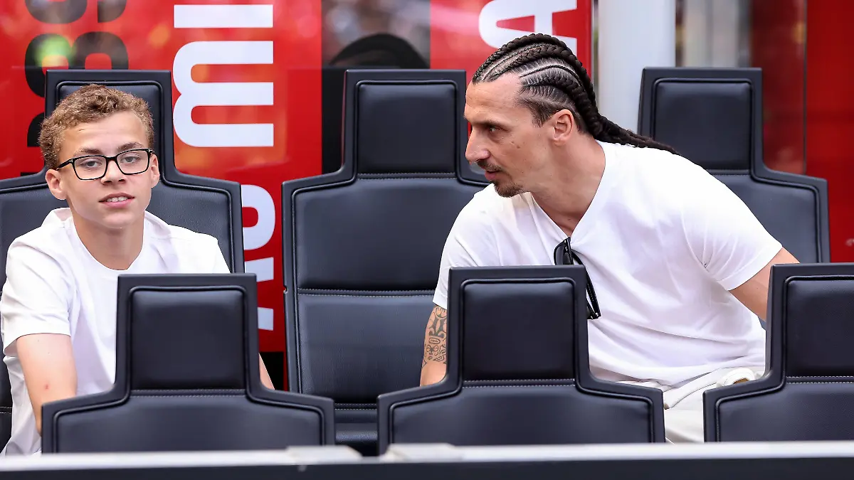 Zlatan Ibrahimović mit seinem Sohn Maximilian