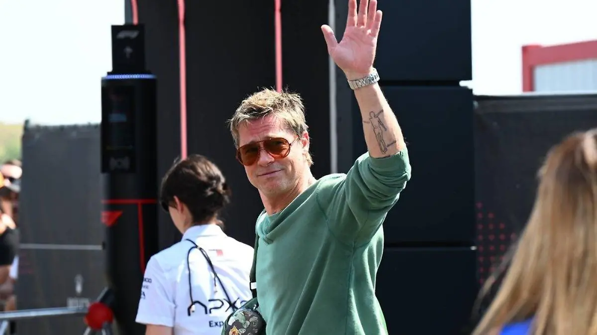 Beim GP von Ungarn: Brad Pitt stört wieder im Formel-1-Fahrerlager