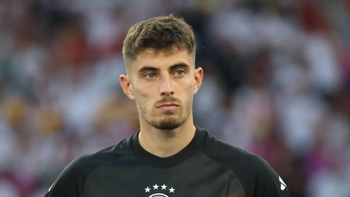 05.07.2024, Fussball, Herren, UEFA Europameisterschaft 2024, Quarter Final, Viertelfinale, Spanien - Deutschland, Kai Havertz Deutschland enttäuscht Stuttgart MHP-Arena Baden-Württemberg Deutschland DE *** 05 07 2024, Football, Men, UEFA European Championship 2024, Quarter Final, Quarter Final, Spain Germany, Kai Havertz Germany disappointed Stuttgart MHP Arena Baden Württemberg Germany DE Copyright: xSebastianxBachx