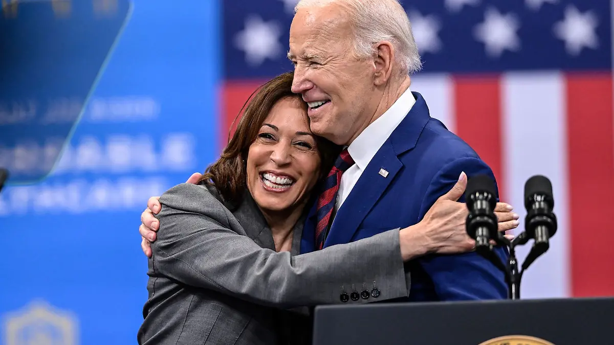 Biden schlägt seine Vize Harris als Ersatzkandidatin für die Demokraten vor. (Archivbild)