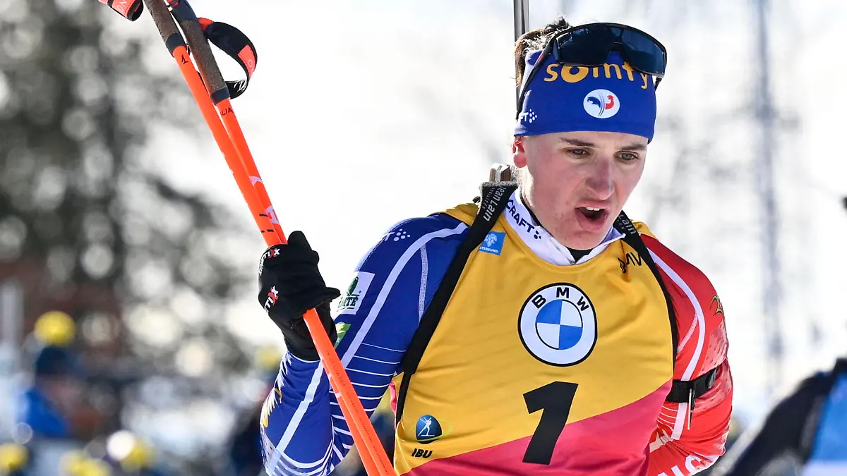 ÖSTERSUND 20230312 France s Julia Simon in the ladies mass start 12.5 km during the Biathlon World Cup in Östersund. Östersund Sweden x10040x *** ÖSTERSUND 20230312 Frances Julia Simon in the ladies mass start 12 5 km during the Biathlon World Cup in Östersund Östersund Sweden x10040x, PUBLICATIONxNOTxINxDENxNORxSWExFIN Copyright: xAndersxWiklund/TTx BIATHLON WORLD CUP ÖSTERSUND