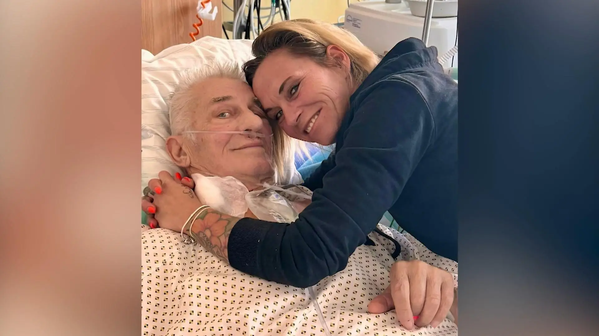 Heinz Hoenig und Annika Kärsten-Hoenig im Krankenhaus