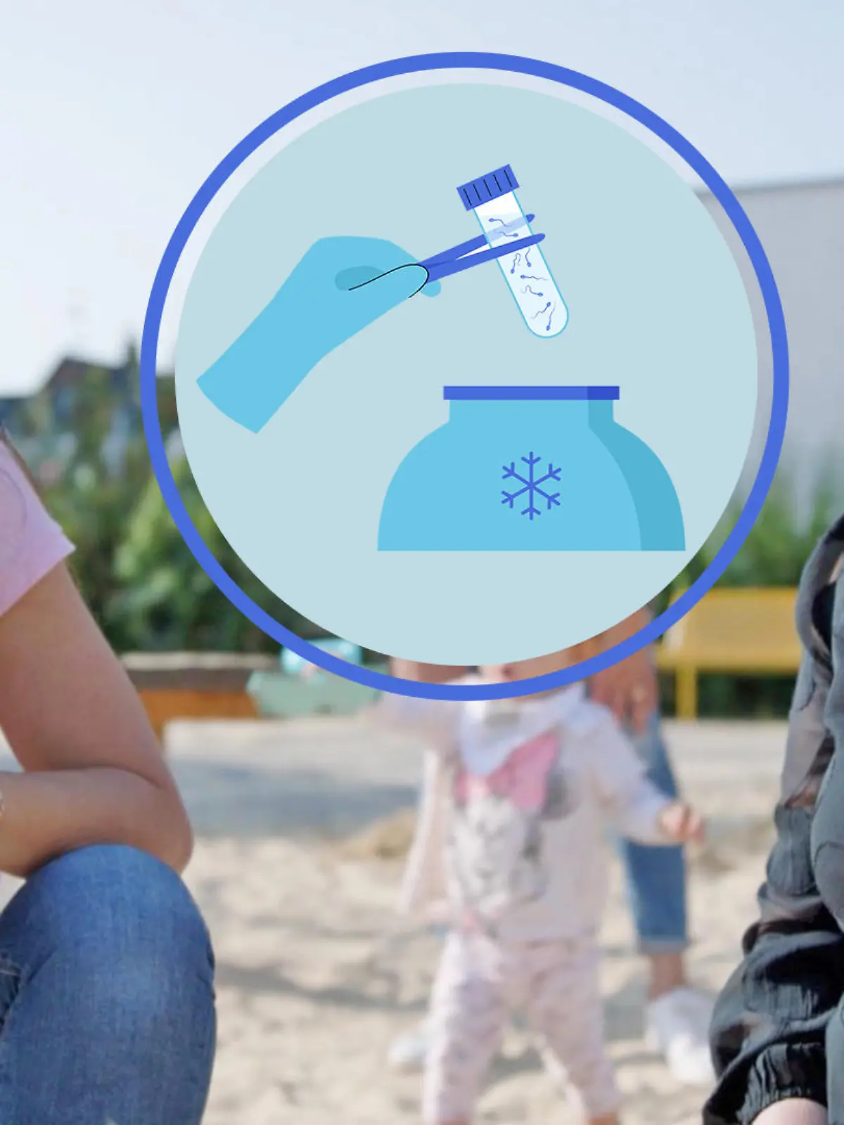 Eda und Franziska unterhalten sich