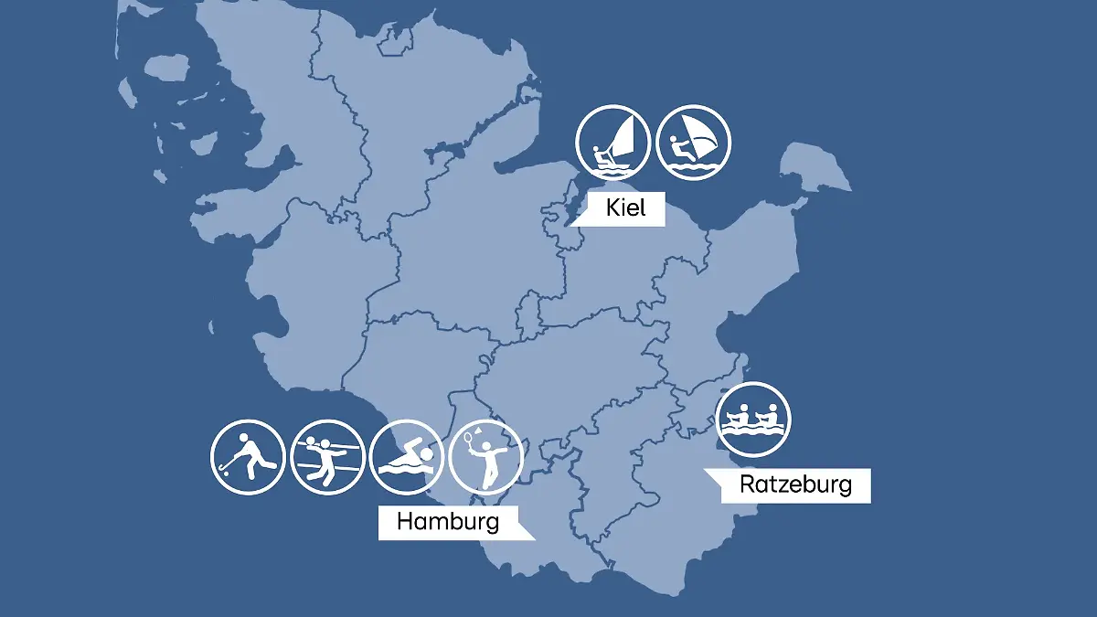 An diesen Olympiastützpunkten trainieren Norddeutschlands Spitzensportler.